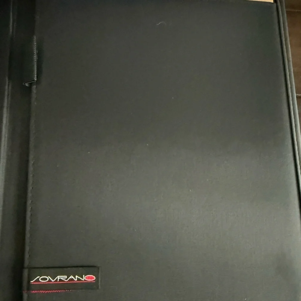 Black and White Striped Document Holder